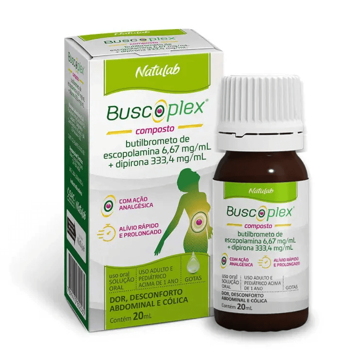 Buscoplex Composto 333.4MG/ML + 6.67MG/ML Solução oral (gotas) - Frasco com 20 mL - Imagem 1